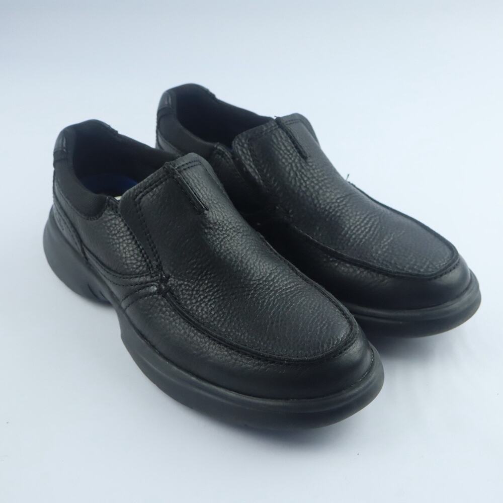 Clarks Bradley Loafers 8.5 Black Tumbled
